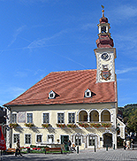 Gastraum der Frühstückspension Haus Monika